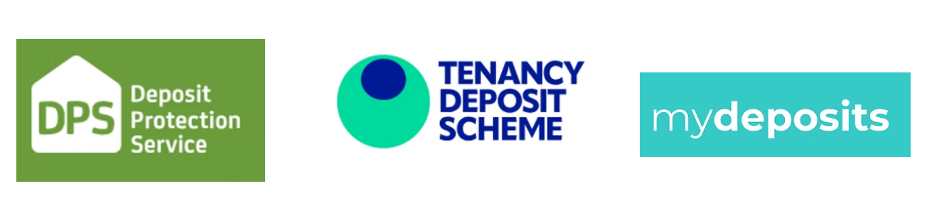 Logos of England's three government-approved tenancy deposit protection schemes